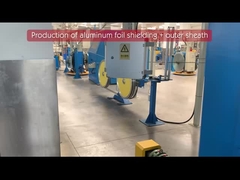 Production du papier d'aluminium protégeant + gaine externe pour les câbles à fibres optiques