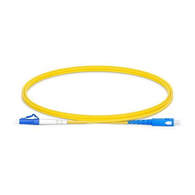 LC UPC to SC UPC Simplex G.652.D Single Mode PVC 2.0mm Fiber Optic Patch Cord for High-Speed Data Transmission