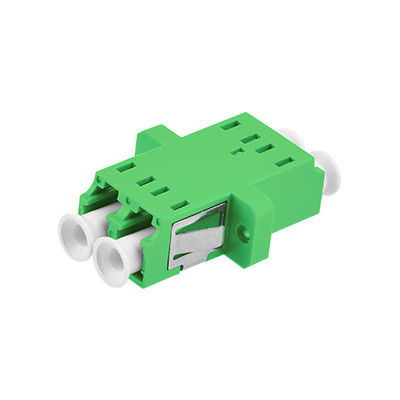LC APC DX One-piece Fiber Optic Adapter with Flange - ≤ 0.2dB Alternating Loss, Ceramic or Metal Sleeve, Wide Operating Temperature (-40 to +85℃)
