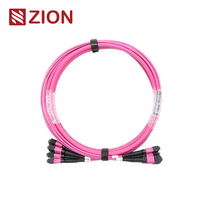 48F MTP OM4 High-Density Fiber Optic Trunk Cable with Low Insertion Loss for Data Centers