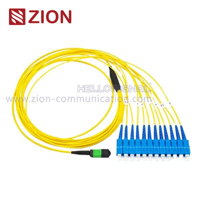 G652D Fiber Unit LSZH Jacket MPO Patch Cord MPO to ST SC LC Fiber Jumper for High-Performance Data Transmission