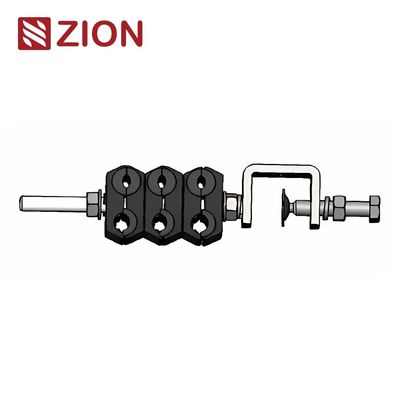 Stainless steel 304 Feeder Cable Clamp 6 Way adss cable fittings