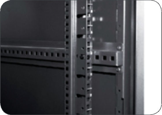 Server Rack Cabinet with 800KG Static Loading Capacity 65% Ventilation Rate and SPCC Cold Rolled Steel for Data Centers
