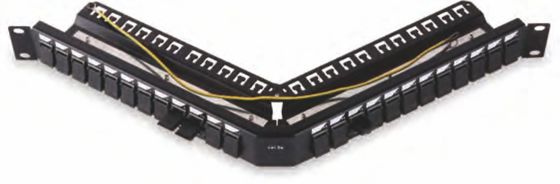 24 Ports Blank Patch Panel 1U Rackmount Shielded for Data Center Rack Accessories