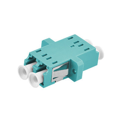 LC OM3 DX One-piece Fiber Optic Adapter with Flange - ≤ 0.2dB Alternating Loss, Ceramic or Metal Sleeve, Wide Operating Temperature
