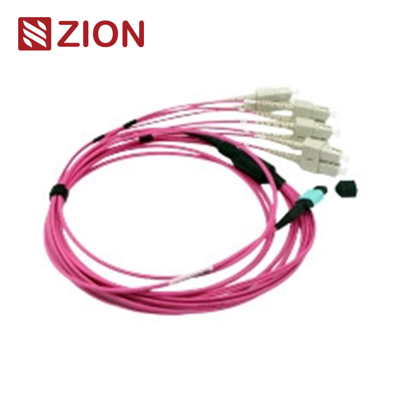 8F MTP OM4 Fiber Optic MTP-LC 2.0mm Straight Harness Cables for High-Density Data Centers