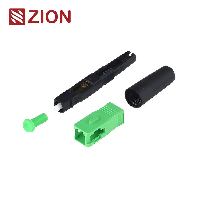 ZCSC04-A50 SC APC Fast Assembly Fiber Optic Connector with High Installation Success Rate Reusable and Embedded Fiber Optic Structure