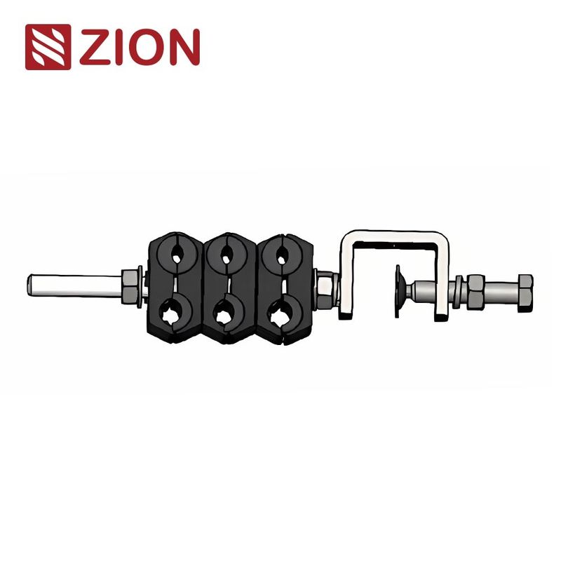 Stainless steel 304 Feeder Cable Clamp 6 Way adss cable fittings