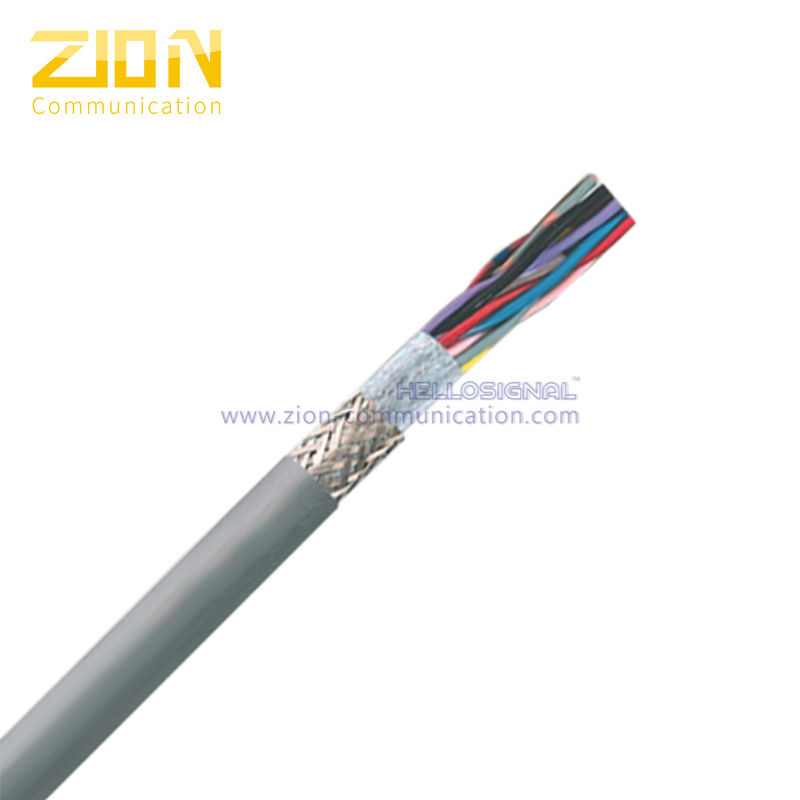 PUR Jacket Shielded Industrial Control Cable with Stranded Bare Copper Wire for Sensor and Actuator Applications