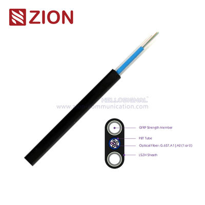 Tube central plat optique 3.0x6.0 LSZH de câble d'interface de FDC FTTH