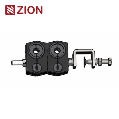 Pince de tension ADSS pour câble d'alimentation 4 voies pour 2x(4.8–7)+2x(15–22)mm câbles