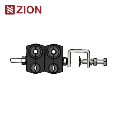 Pince de suspension ADSS pour câble d'alimentation bloc noir, 4 voies