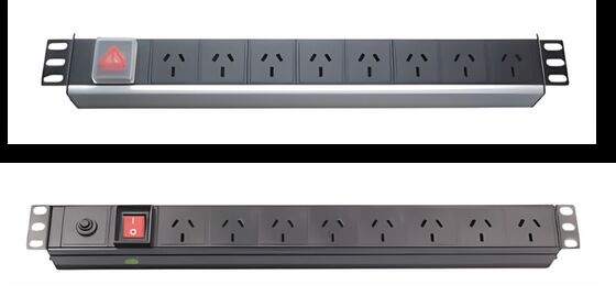 ZION Standard Rack PDU avec boîtier en aluminium à facteur de forme 1U et capacité de chargement de 60 kg pour les centres de données