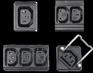 Modules de prise PDU avec IEC C13/C19/C20, types de prise globaux et prises industrielles IEC 60309 pour la personnalisation de PDU en rack