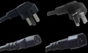 Les câbles d'alimentation et les prises de PDU avec câbles d'alimentation IEC verrouillables, prises industrielles IEC 60309 et options de prise spécifiques au pays pour la distribution d'électricité sur support